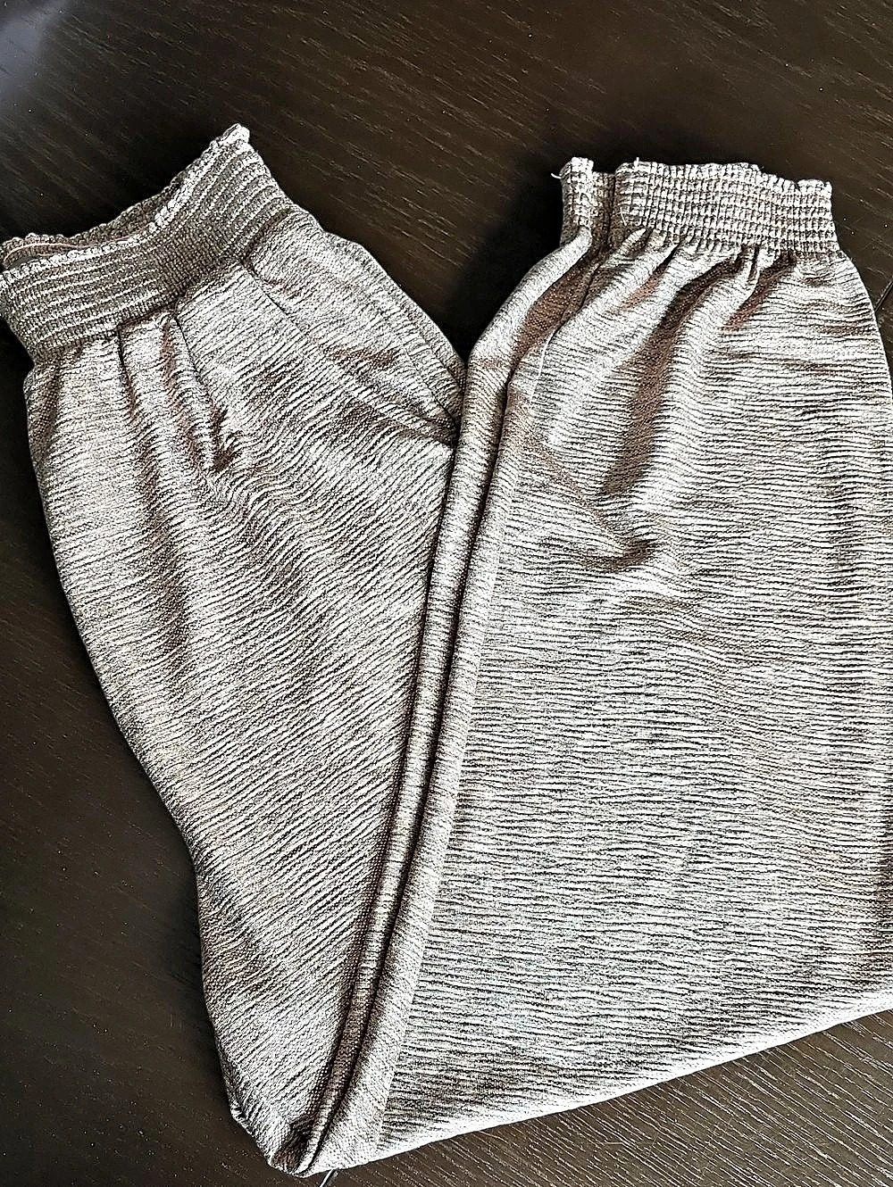 Anthropology Pink & Gray Sparkling Jogger Pants Size Small Like New